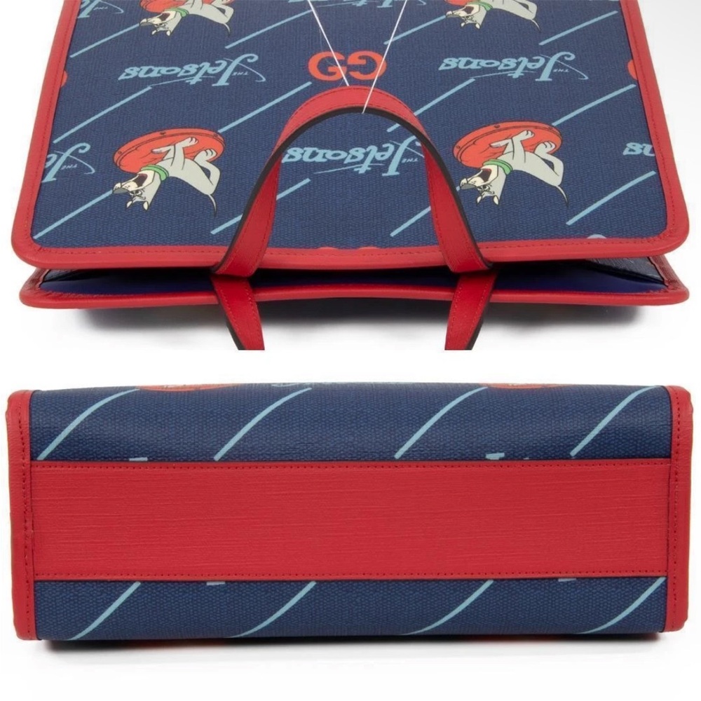 Gucci Red and Blue Jetsons Print Briefcase - Picture 12 of 16